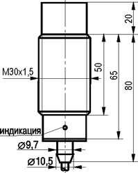 Габариты ISN EF81A-02G-15-L